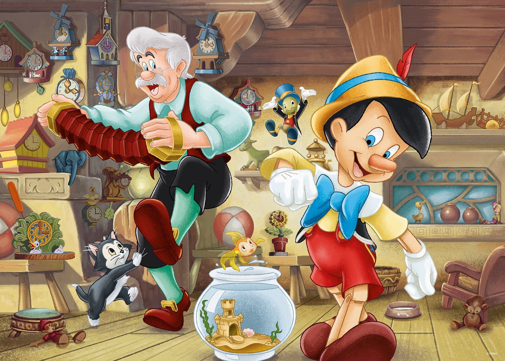 Ravensburger Puzzle Pinocchio, 1000 Puzzleteile, FSC® - schützt Wald - weltweit; Made in Germany
