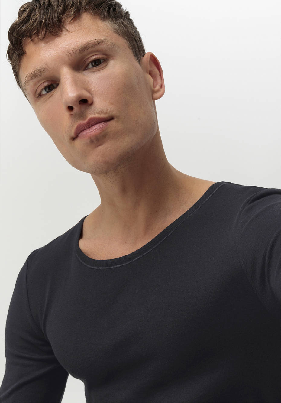 Langarm-Shirt aus reiner Bio-Baumwolle, 2er-Pack