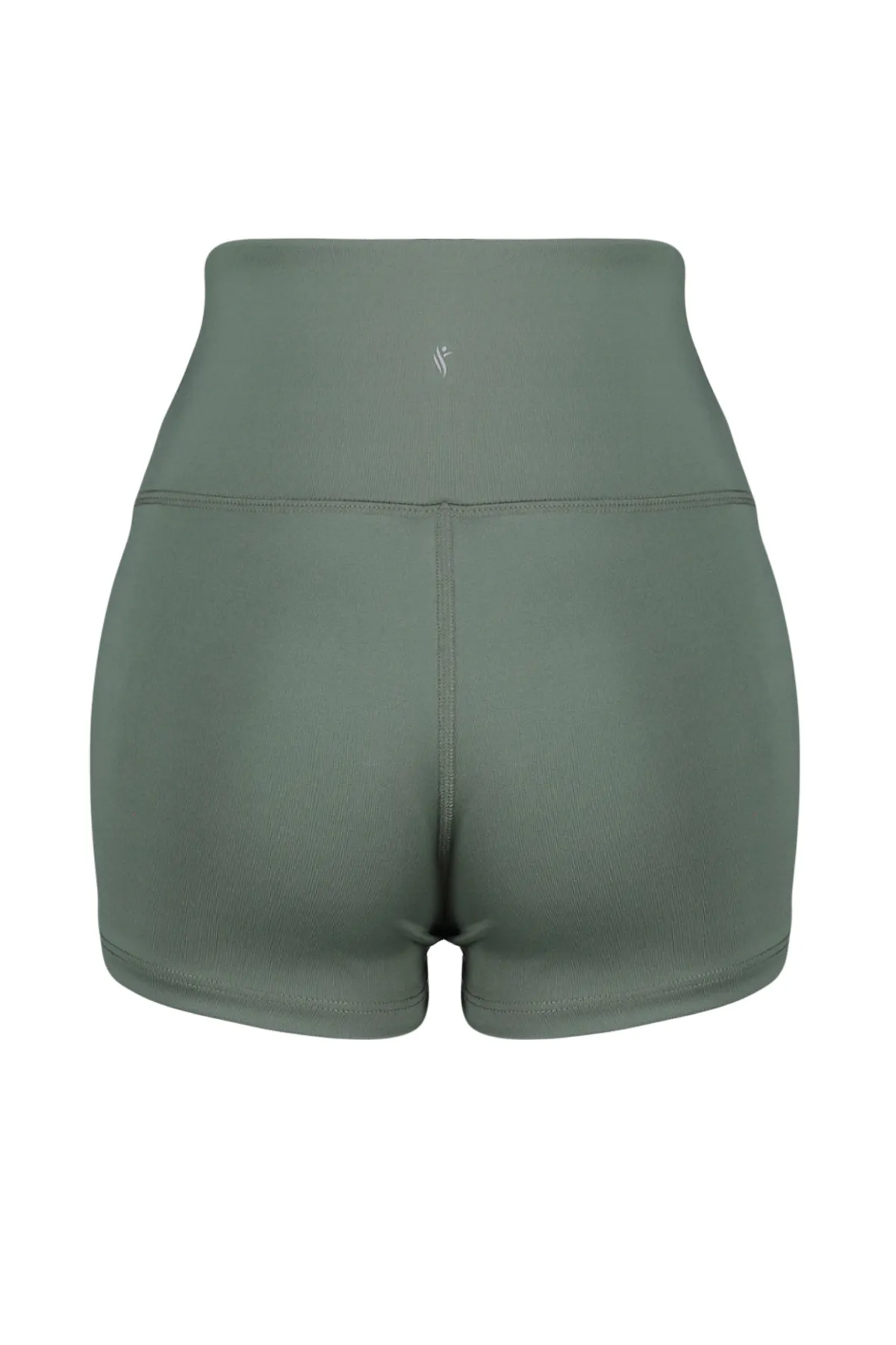Trendyol Collection  Khakifarbene Restorer-Taillenreflektor-bedruckte gestrickte Sport-Extra-Shorts/kurze Leggings THMSS23TY00019