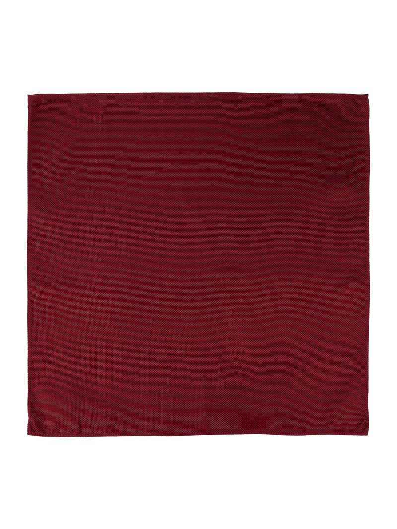 Einstecktuch aus Seide in metallic rot