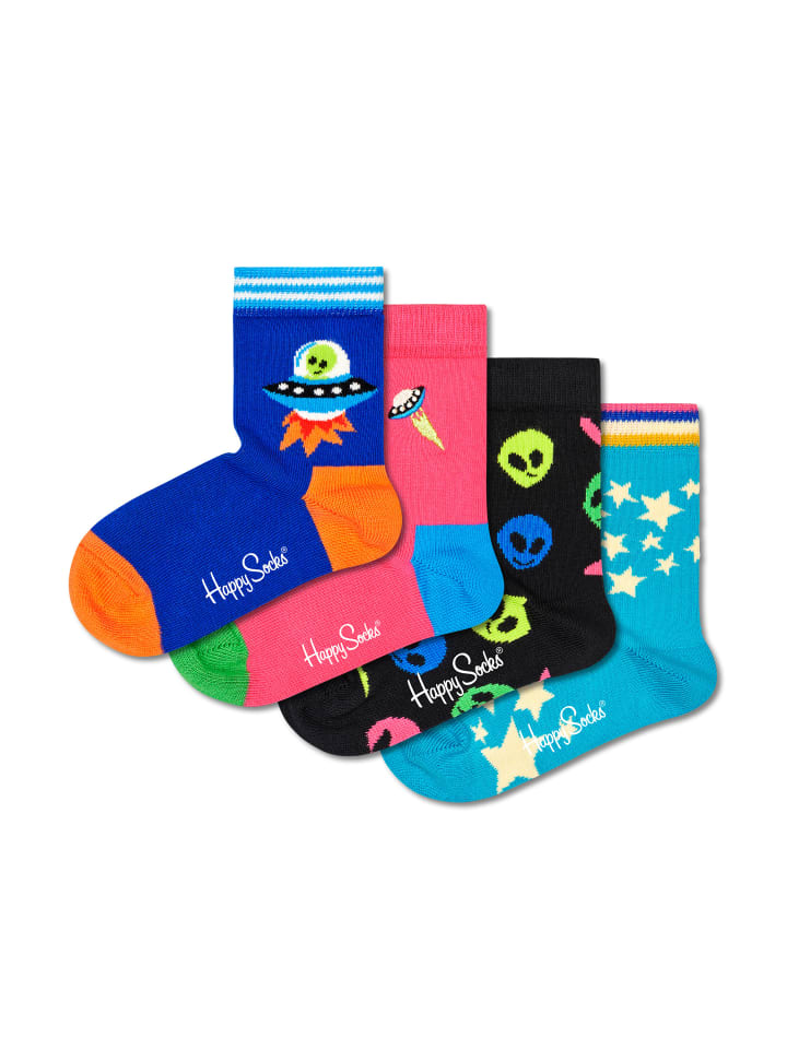 Happy Socks 4 Paar Socken Kids Space Geschenk Box in Mehrfarbig günstig kaufen