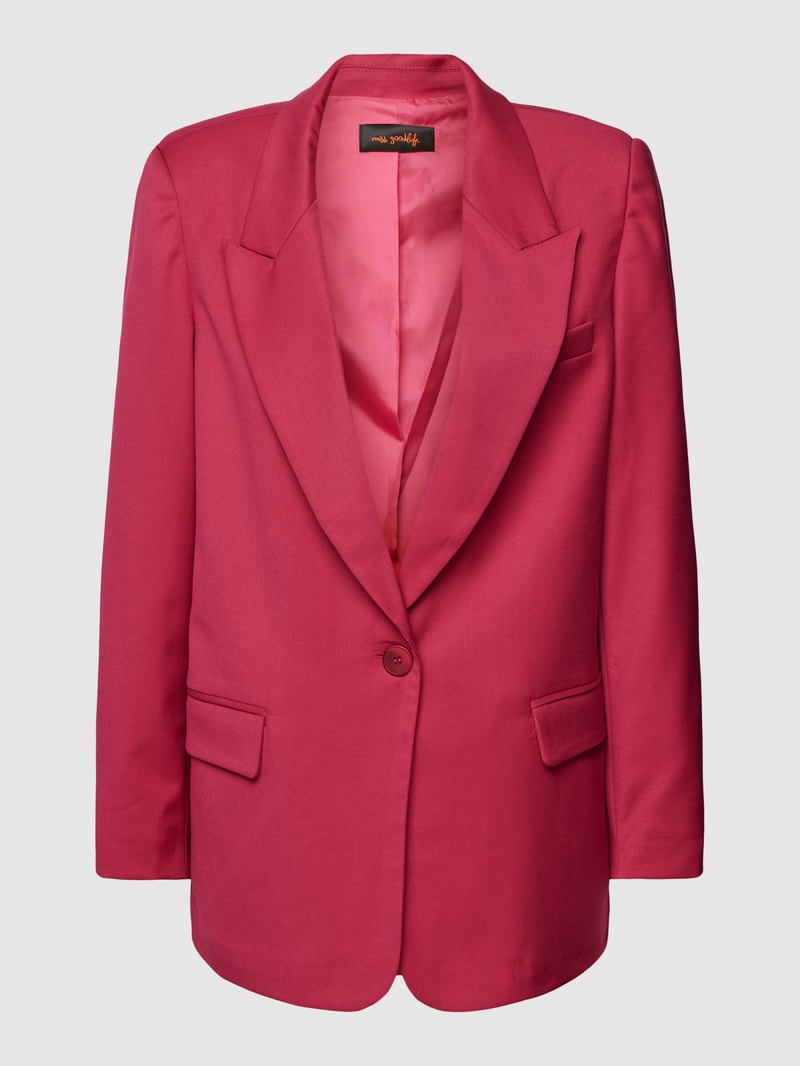 Blazer mit Reverskragen in pink