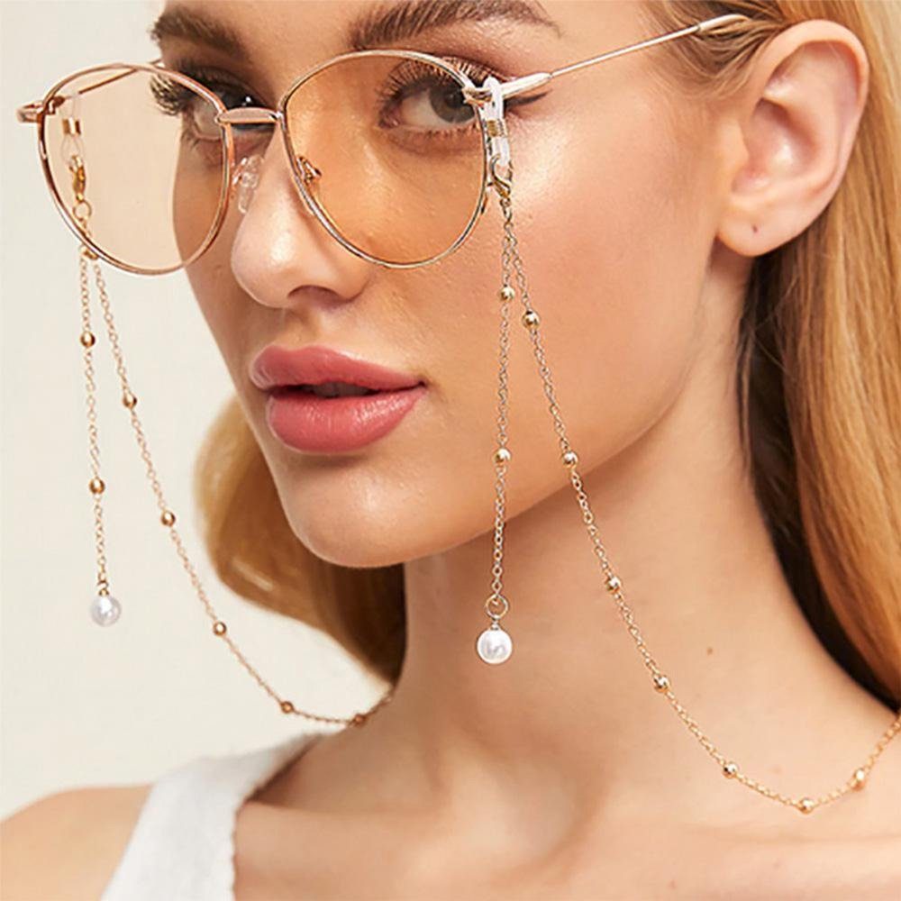 Tian Dee Brillenkette Mode Frauen Glaskette Perlen Gesichtsmaskenkette Perle Brillenkette