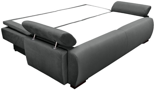 INOSIGN Schlafsofa Romeo, mit Boxspringaufbau, Bettfunktion & Bettkasten, Dauerschlafsofa
