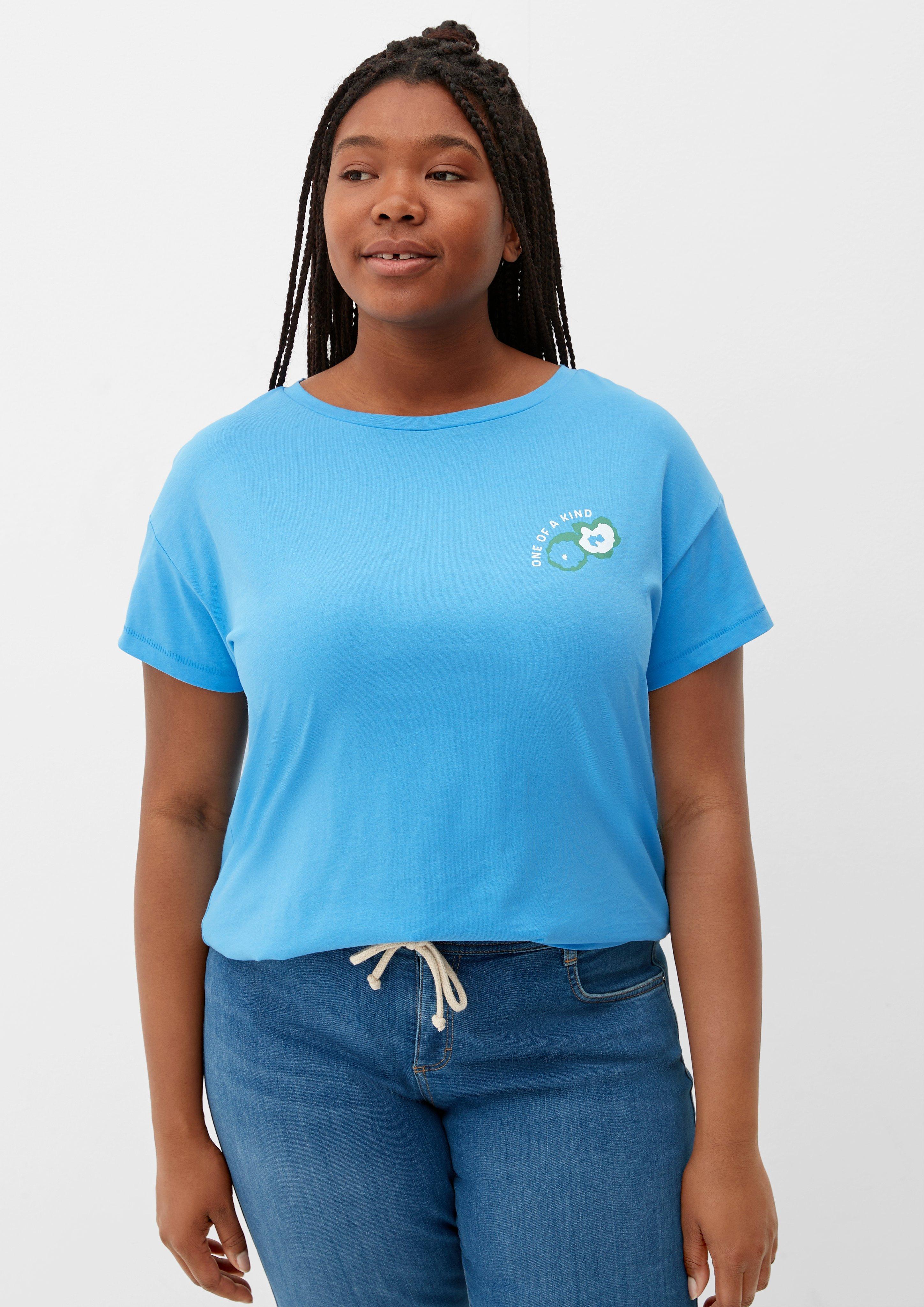 T-Shirt mit gummiertem Print  2129816-55D4