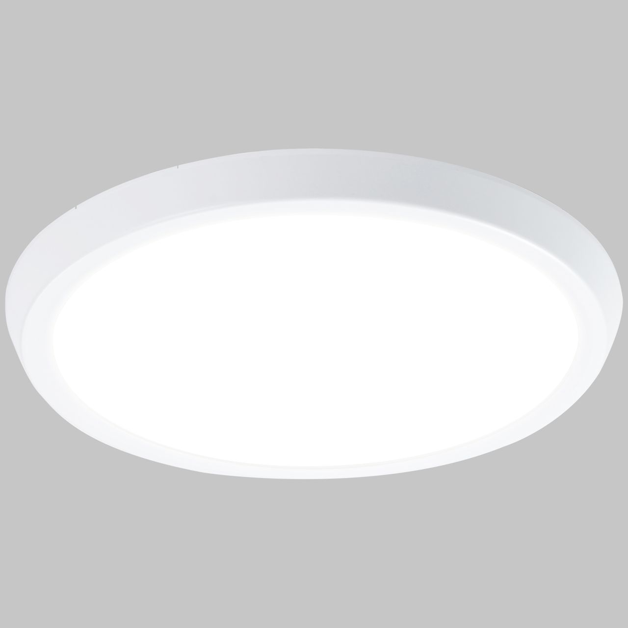 HOMCOM LED Deckenlampe, 35W Dimmbare Deckenleuchte, Runde Deckenbeleuchtung Hintergrundbeleuchtung mit Fernbedienung, WiFi Kontrolle für Badezimmer Wohnzimmer Ø30 x 3,2H cm