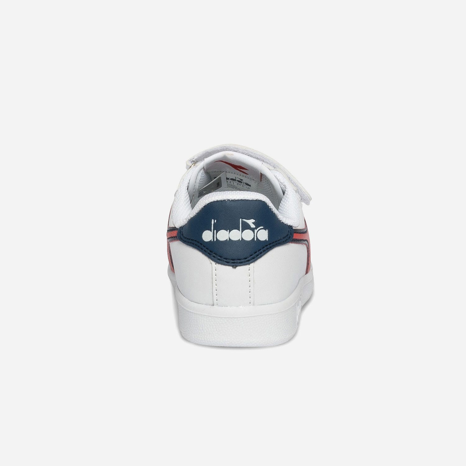 Tennis DIADORA blanche, rouge, marine à scratchs