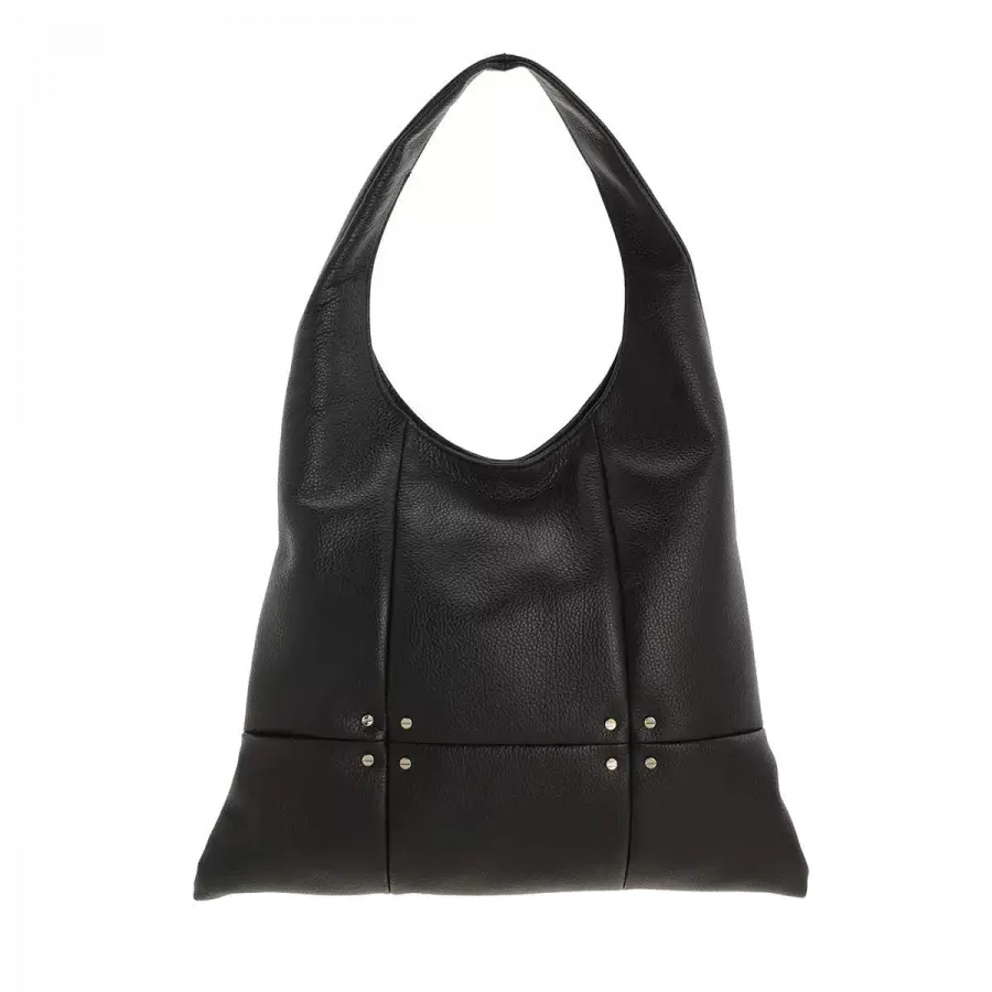 Borbonese - Borbonese Shoulder Bags Leder Black - schwarz