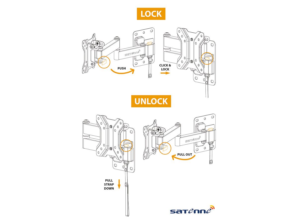 Satenne EM-1000 TV-Wandhalterung