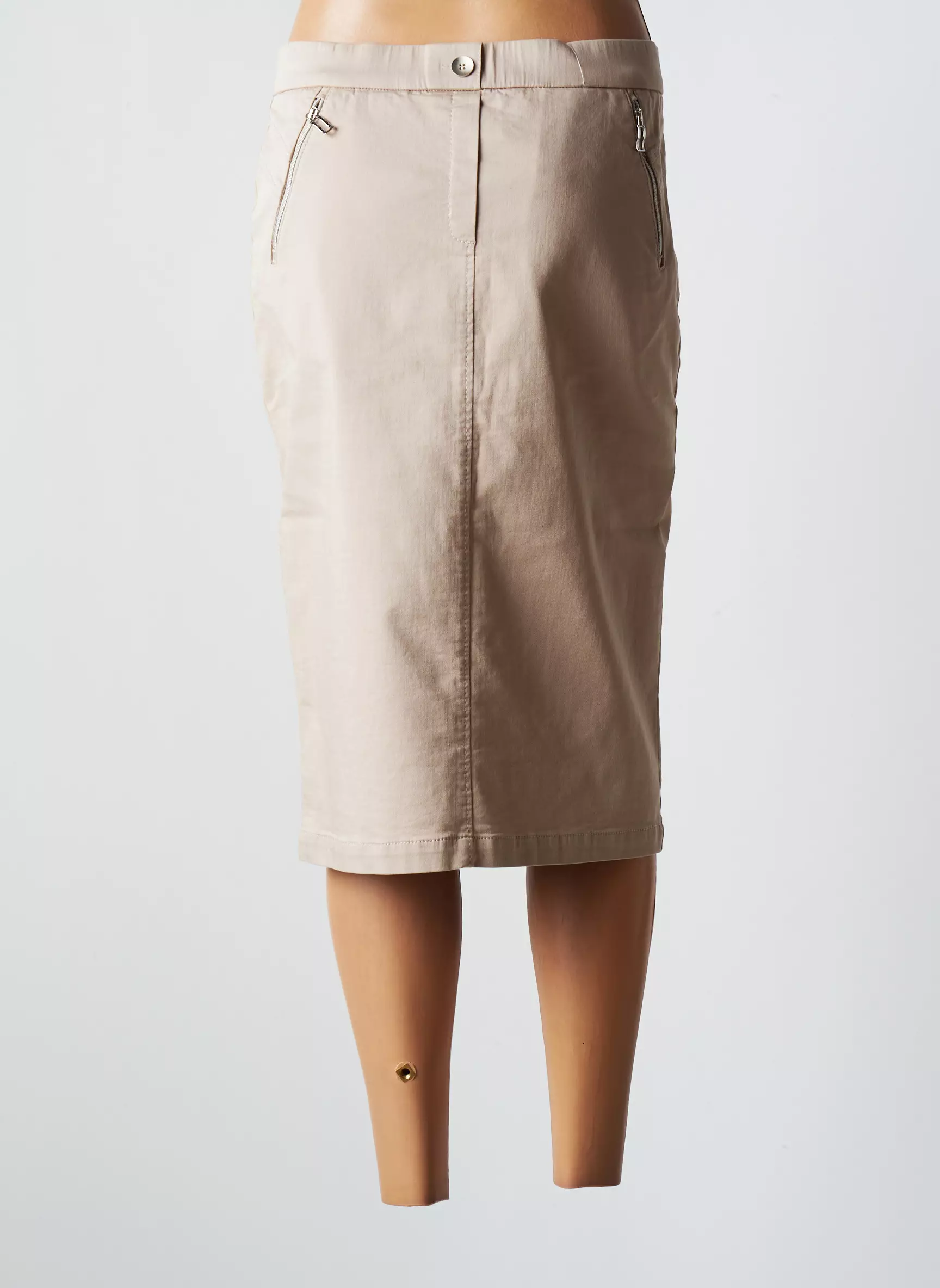 Sommermann Jupes Mi Longues Femme couleur beige