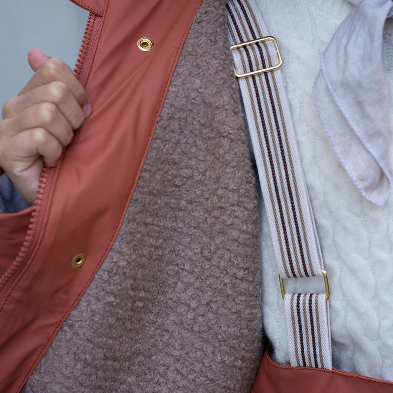 aarhus rain jacket wool rose hip - Rose