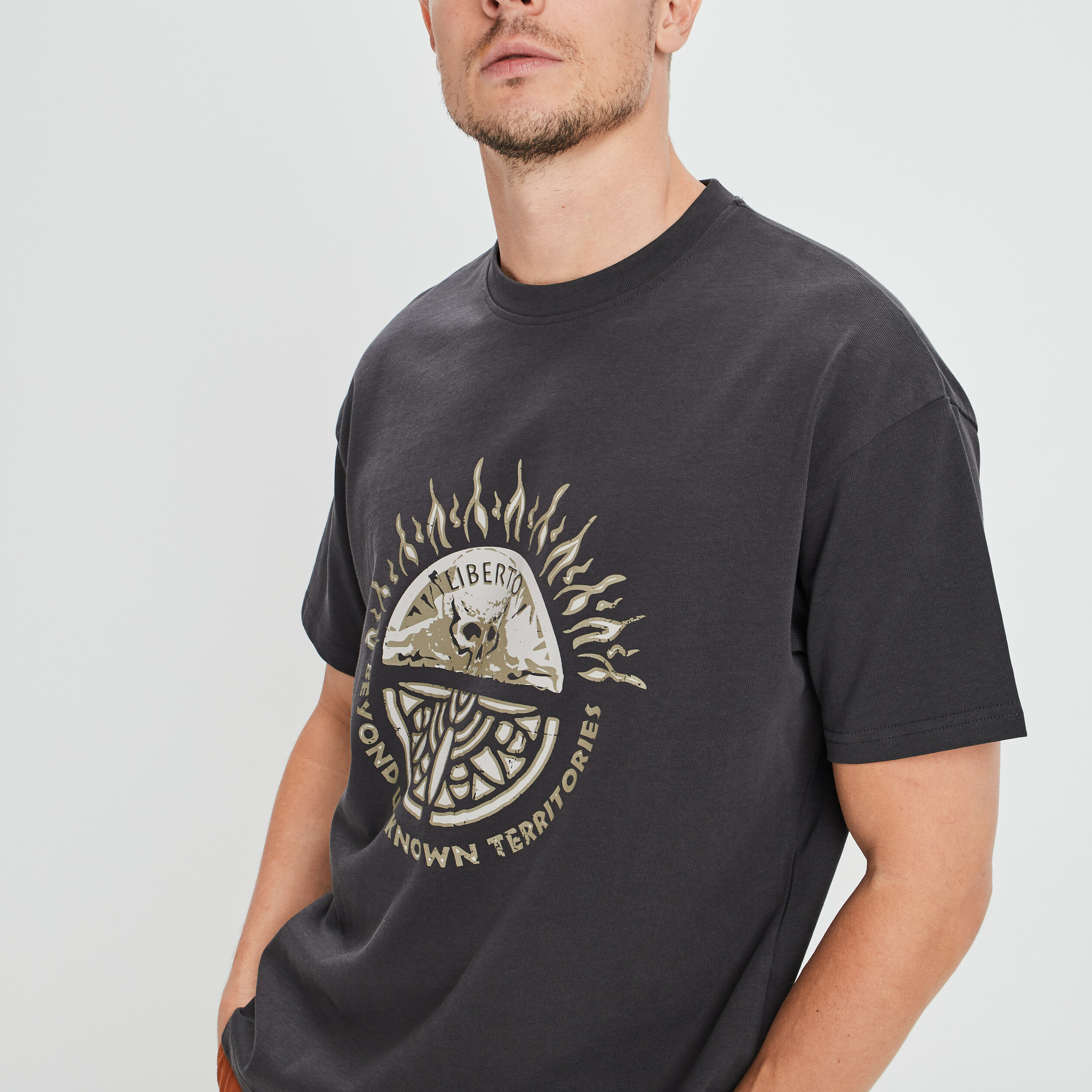 T-shirt Liberto gris foncé homme | La Halle