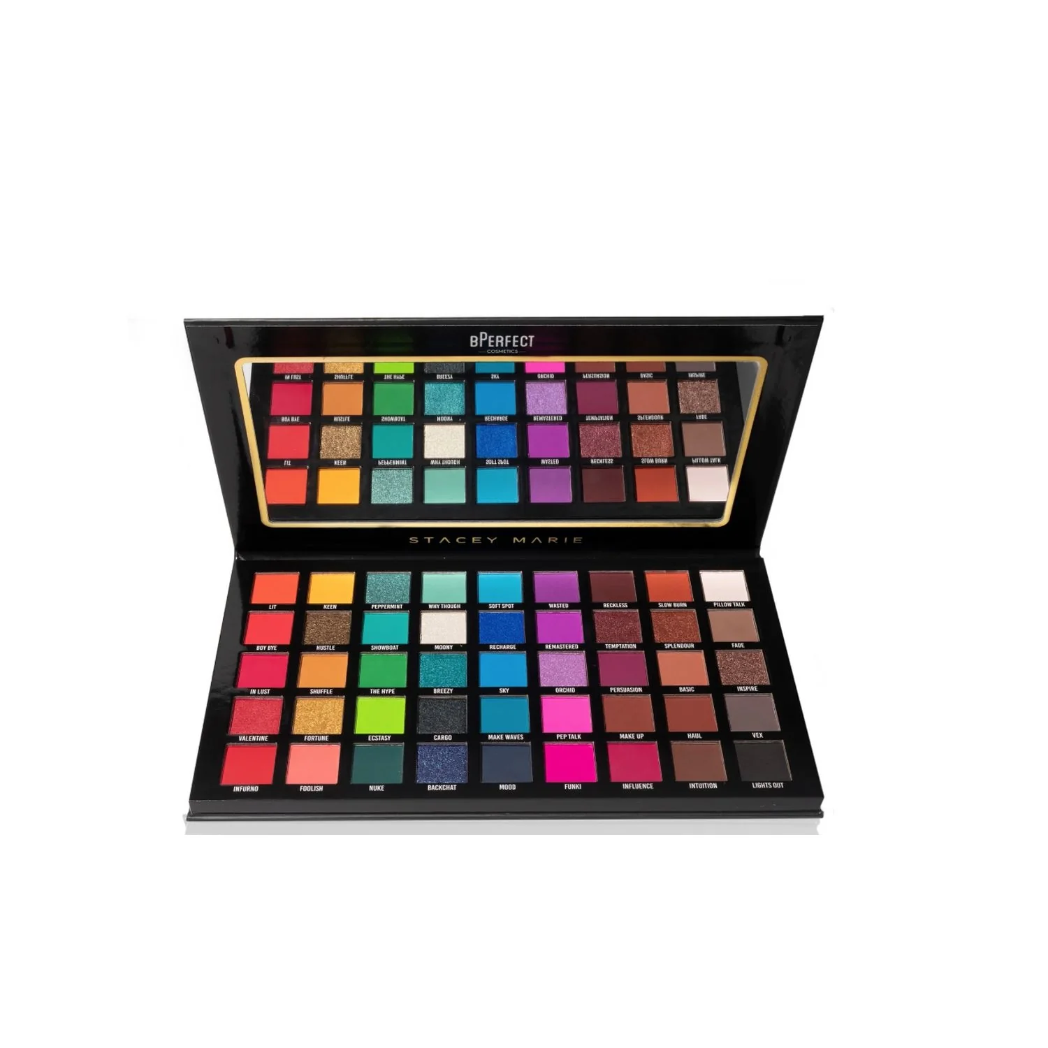 Bperfect Eyes X Stacey Marie Carnival XL Pro Palette - Remastered - Παλέτα ματιών, Συμπαγής σκιά ματιών