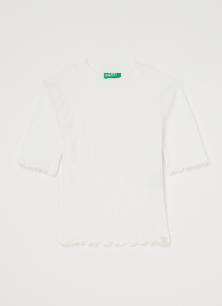 Benetton Rib-neulepusero puolipitkillä hihoilla
