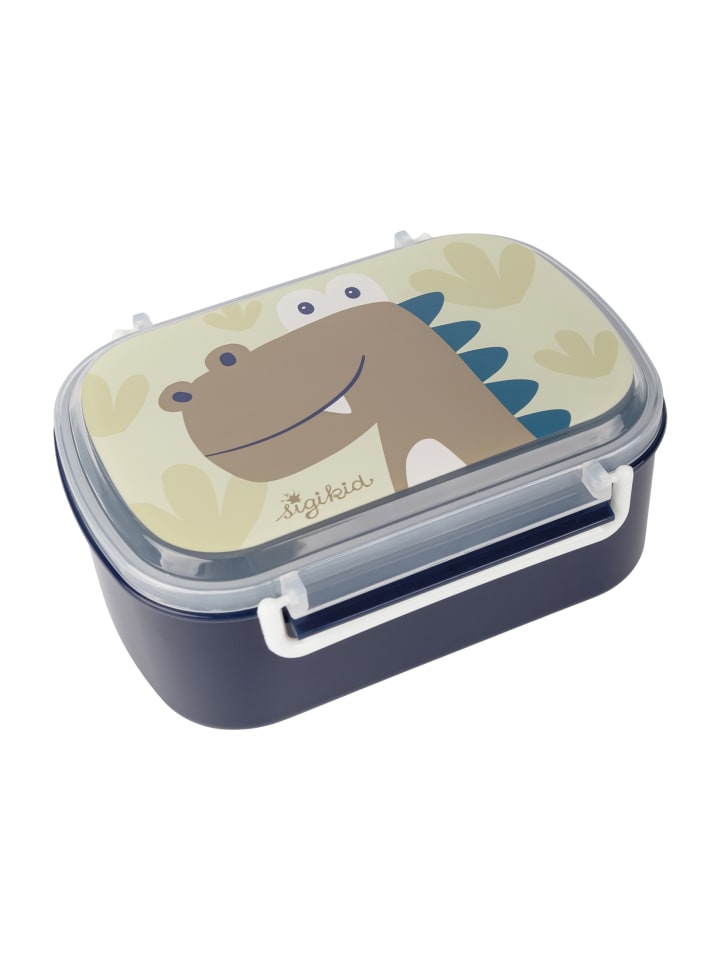 Sigikid Kindergarten-Set Trinkflasche & Brotdose in Beige/Blau Dino günstig kaufen onesize
