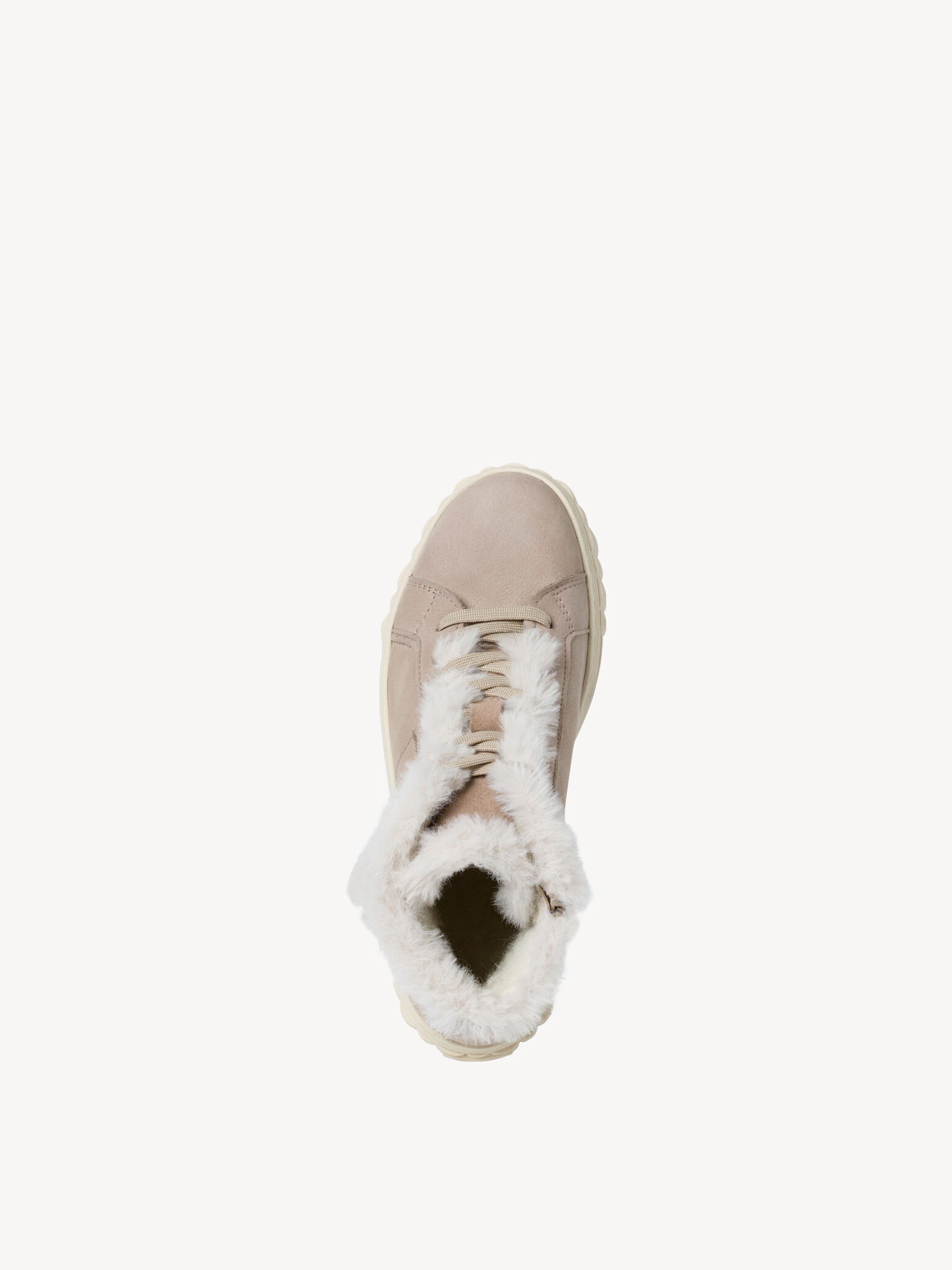Bottine en cuir - beige doublure chaude