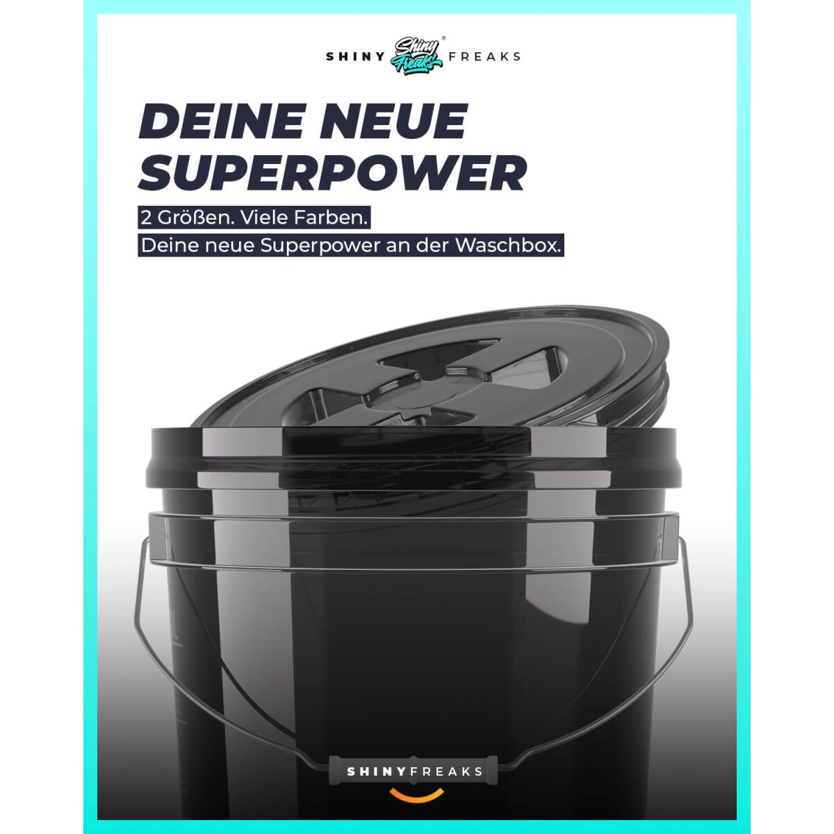 chemicalworkz Performance Buckets Wascheimer 3,5GAL Schwarz Transparent