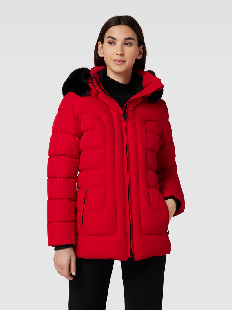 Funktionsjacke mit Steppnähten Modell 'Belvitesse' in rot