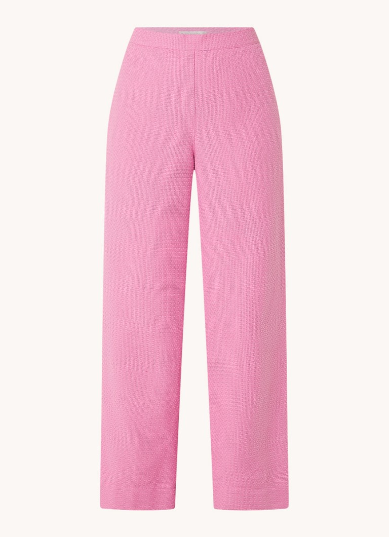 Pantaloni Rasa cu talie înaltă și croială largă de la Studio Anneloes, cu efect de tweed.