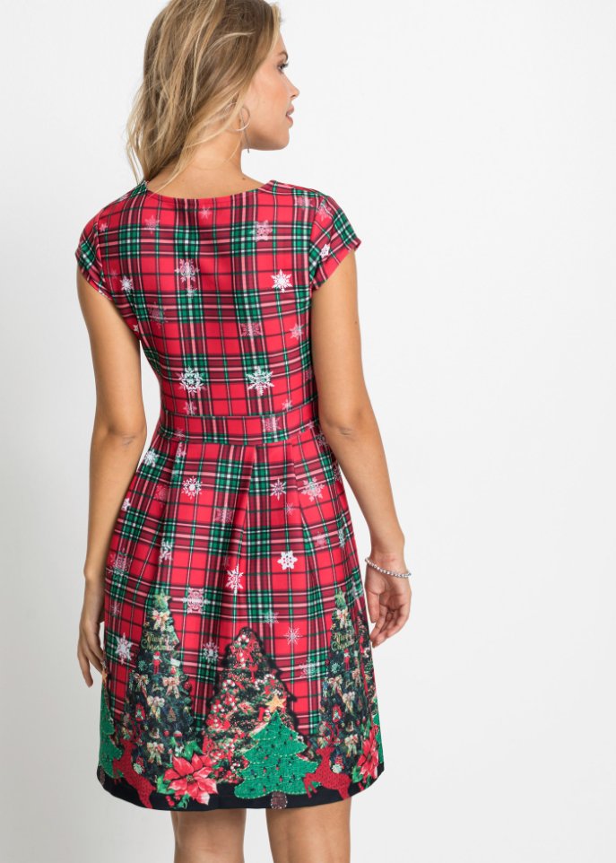 Kleid mit Weihnachtsmotiv