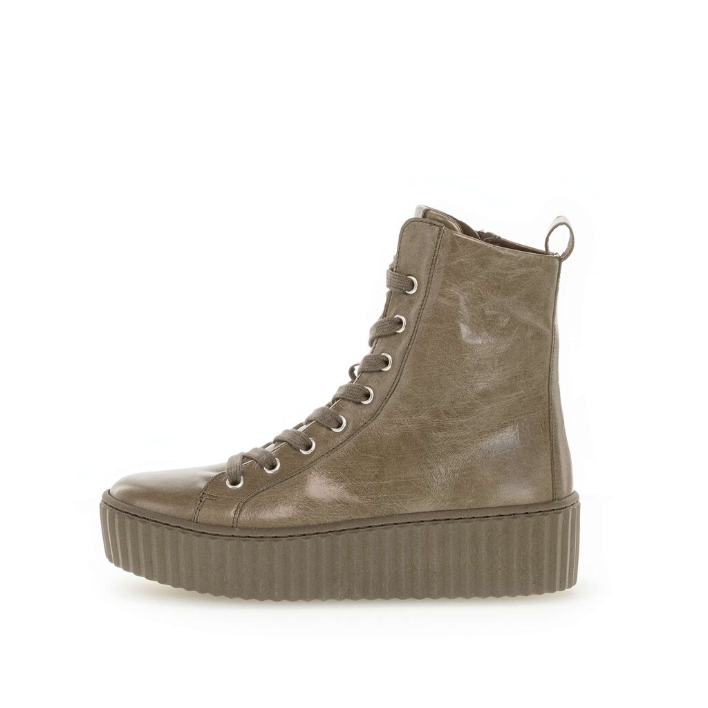 Gabor fashion Schnürstiefelette grün