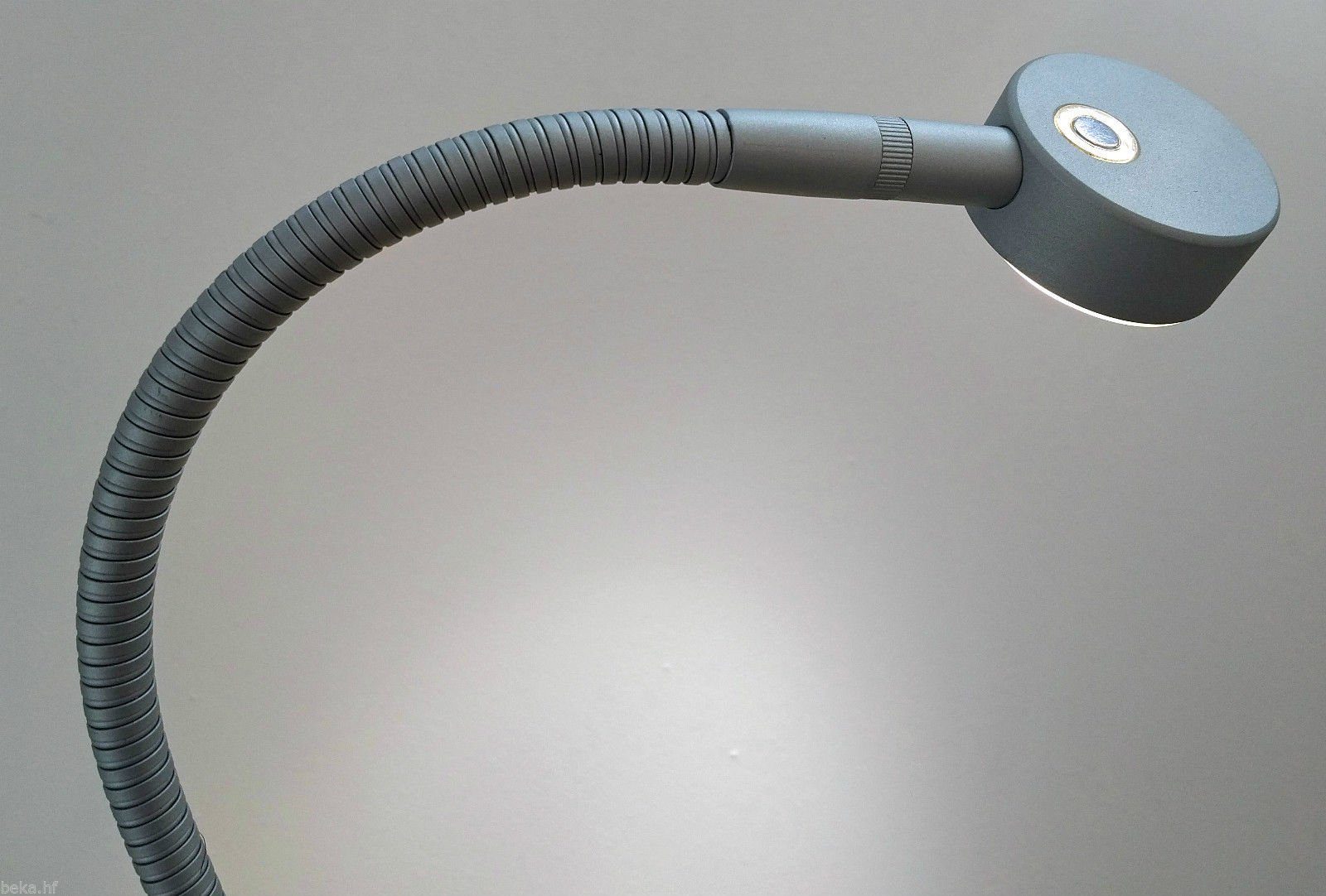 kalb Bettleuchte LED Leseleuchte Bettlampe Flexleuchte chrom silbergrau Touch Schalt, warmweiß