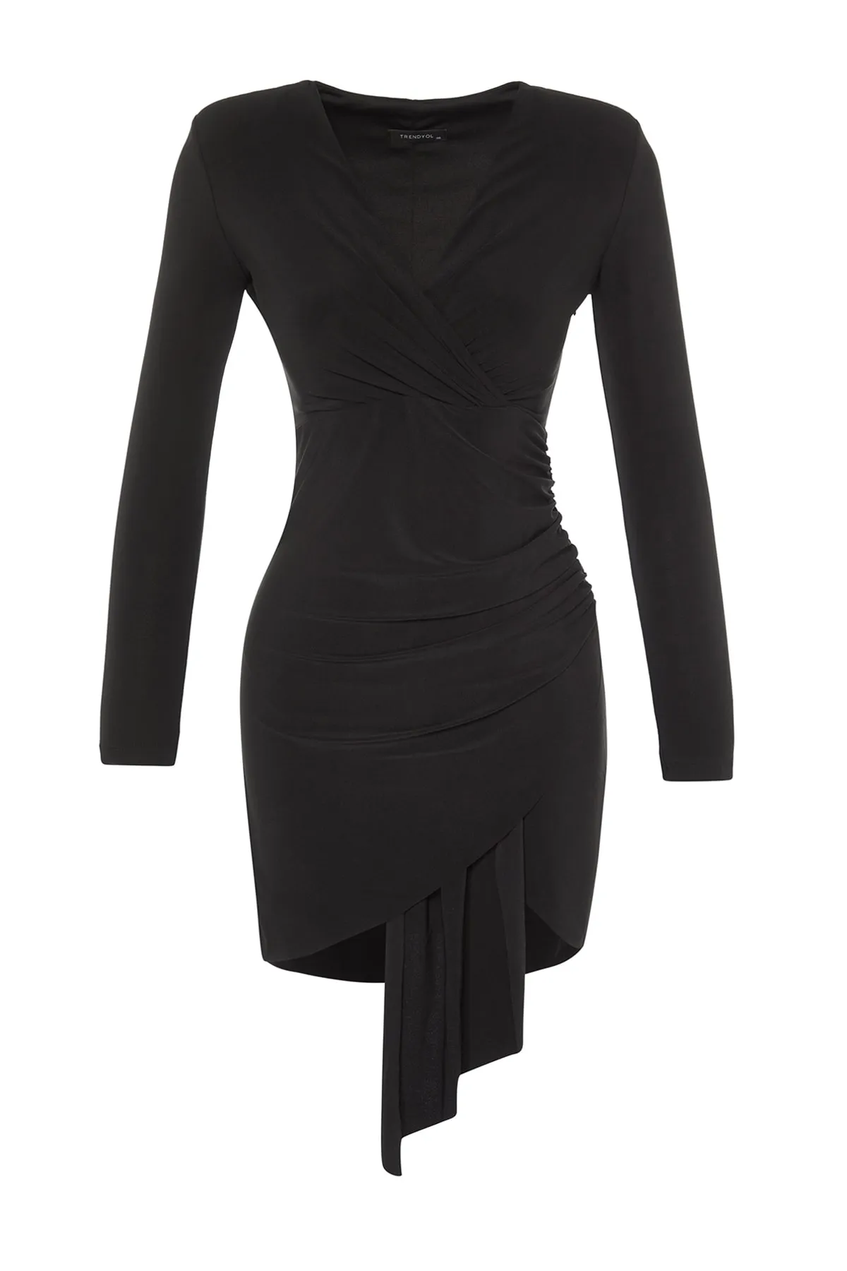 Trendyol Collection  Gestricktes, gerafftes Abendkleid TPRAW23EL00086