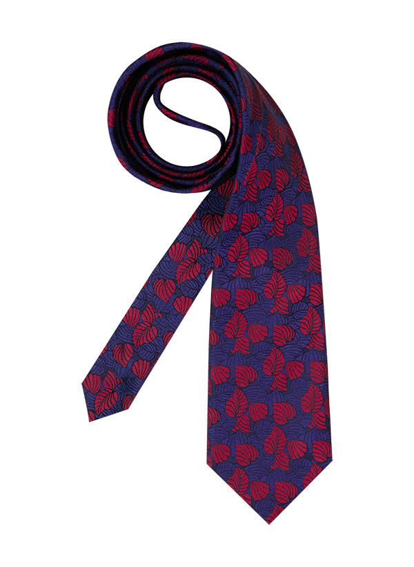 Ascot, Krawatte, Seide, lila-fuchsia floral