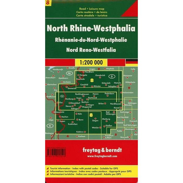 Deutschland 08 Nordrhein-Westfalen 1 : 200 000 - Wanderkarte