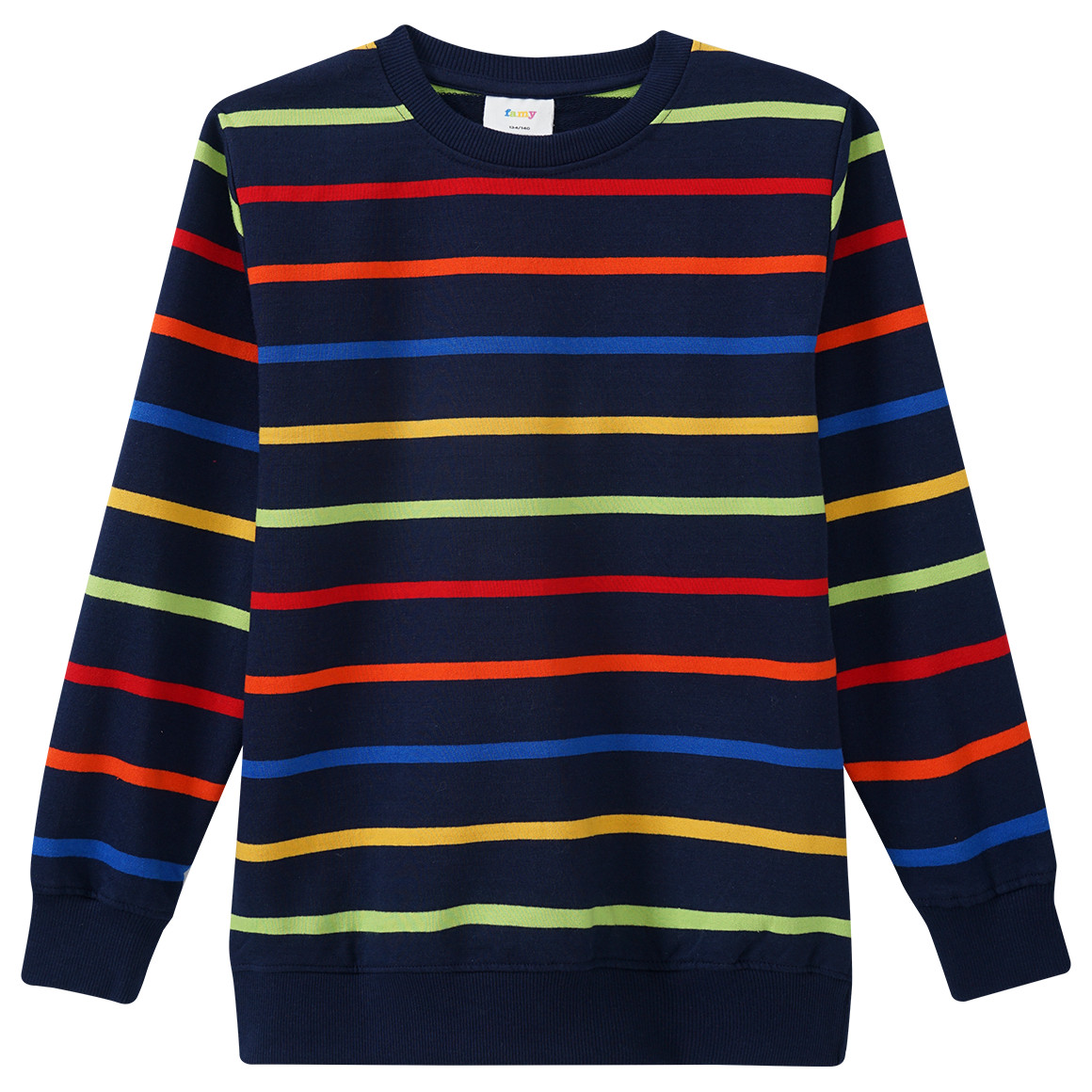 Jungen Sweatshirt mit bunten Ringeln