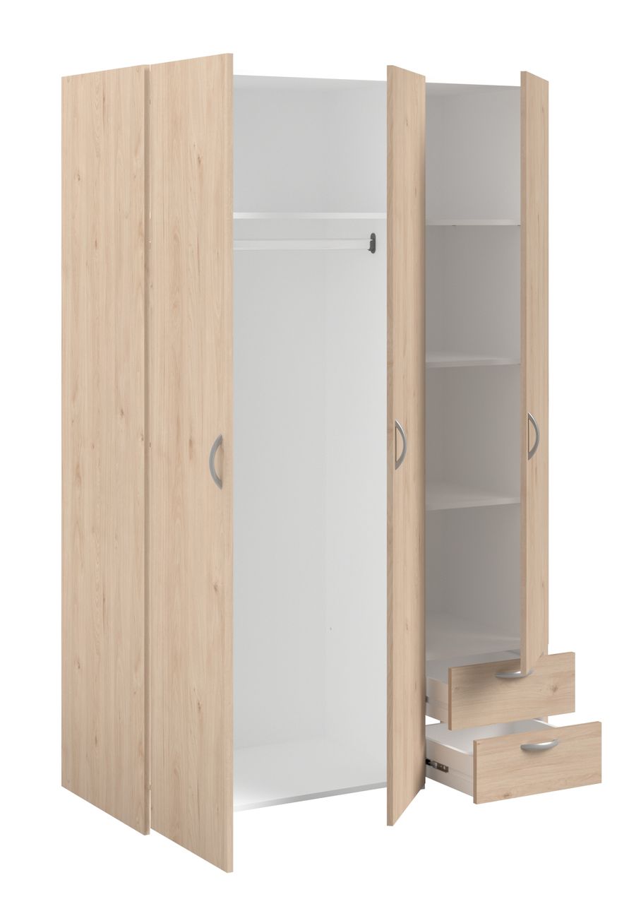 Parisot Kleiderschrank, Daily 12, 3-türig, Eiche