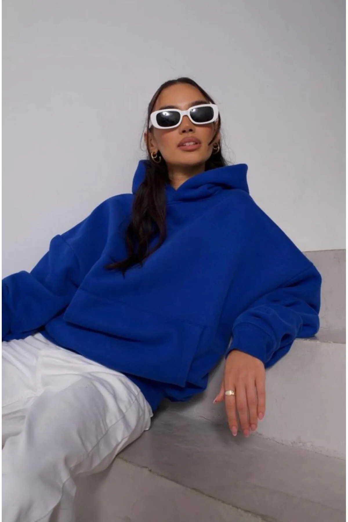 My Blog  Unisex Saks Blaues Kapuzenpullover