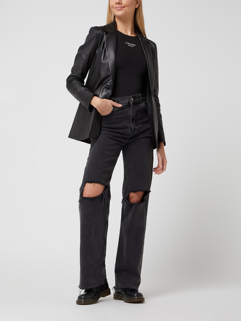 Body mit Logo  in schwarz