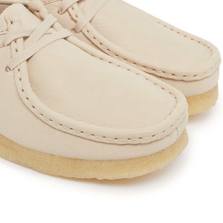 Clarks Wmns Wallabee beige leather