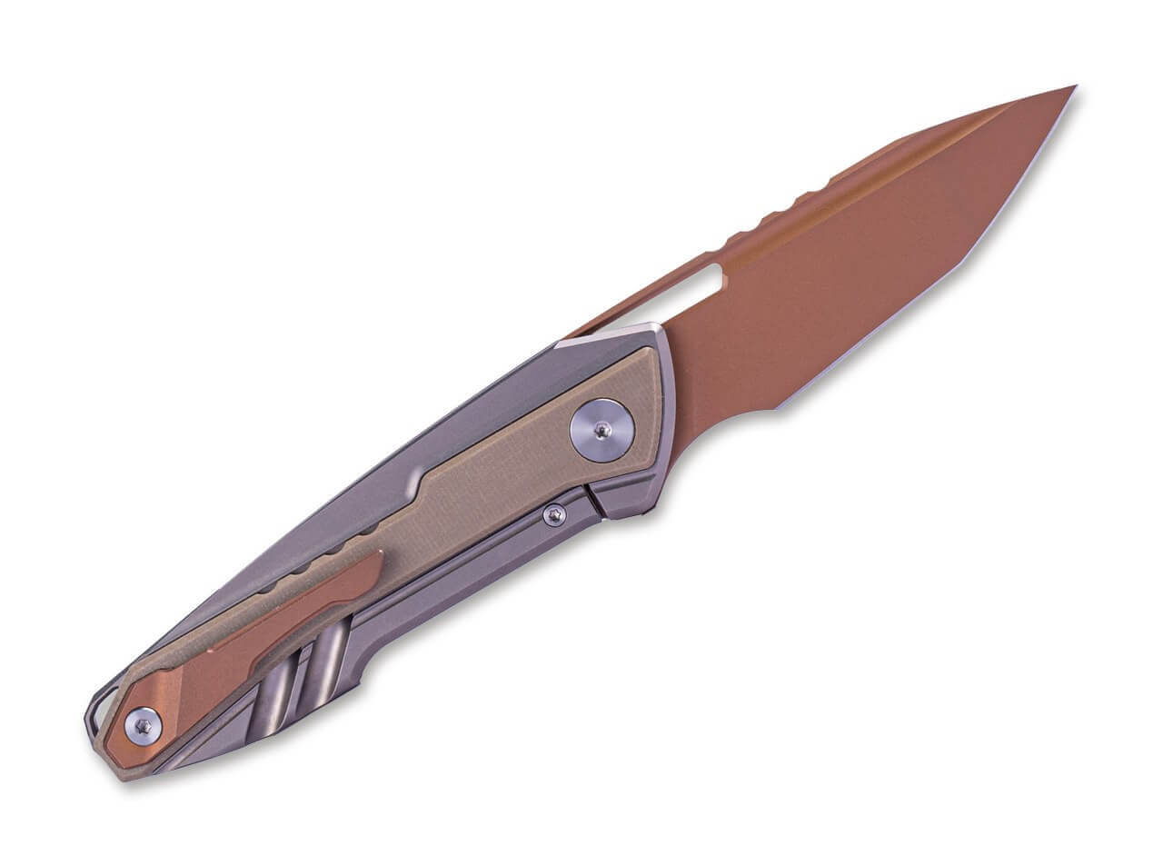 Bullet Frame Lock Titanium G10 Coyote