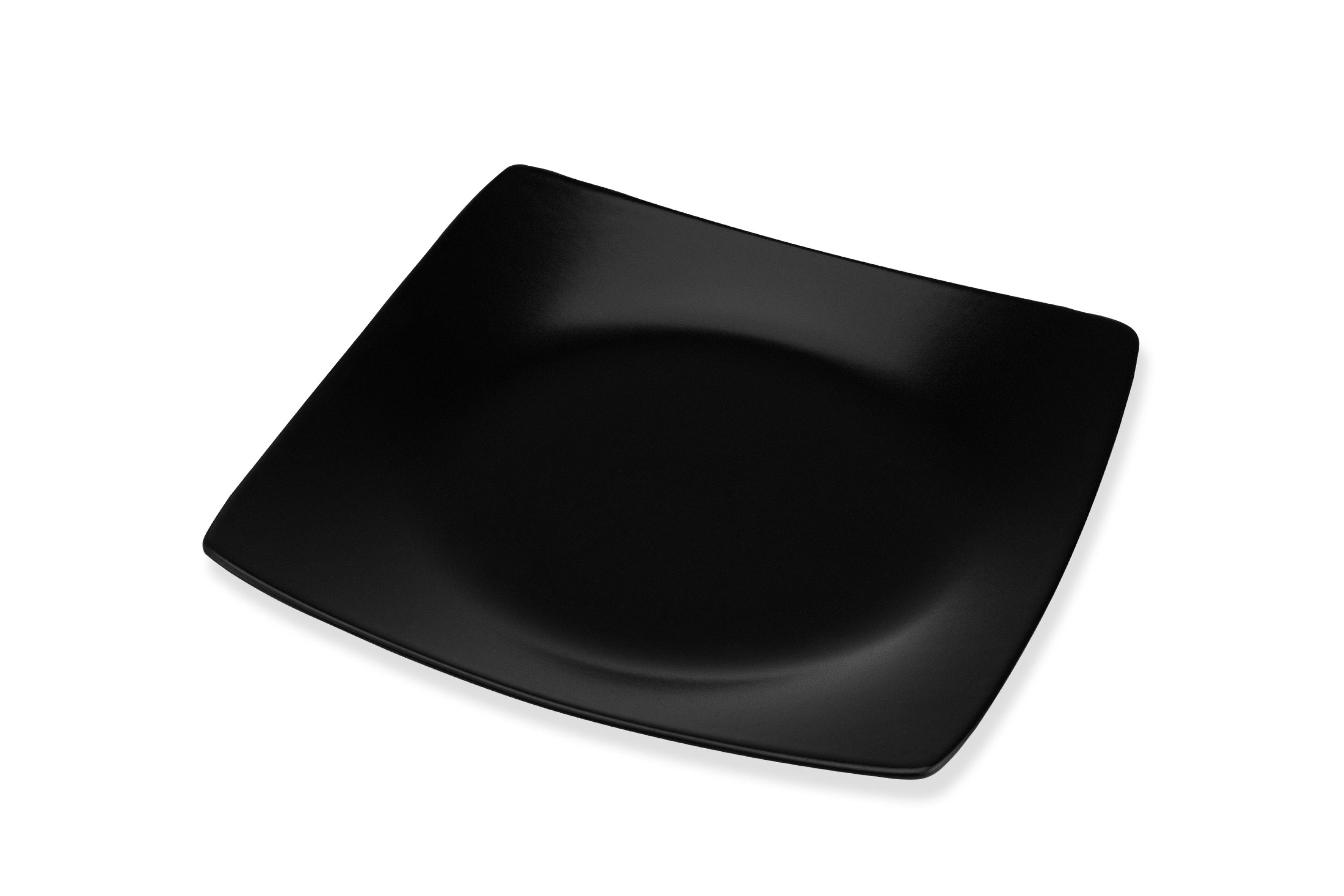 Konsimo Tafelservice EPIRI Geschirrset Speiseteller Suppenteller Dessertteller 6 Personen (18-tlg), Keramik, quadratisch, Spulmachinen- und Mikrowellengeeignet