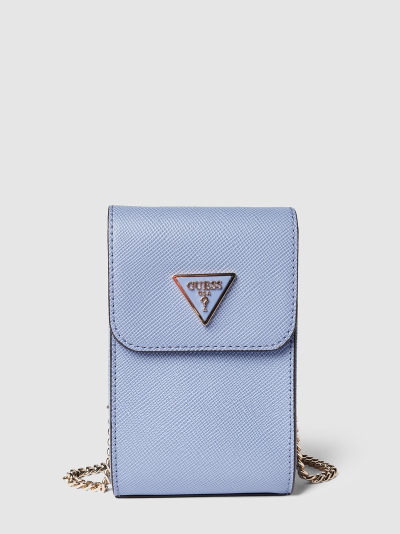 Crossbody Bag mit Label-Detail in lila