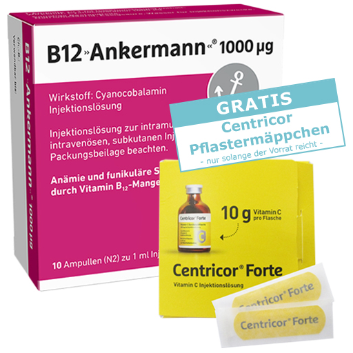 B12 ANKERMANN 1000 µg Injektionslösung Amp.  10X1 ml  Injektionslösung