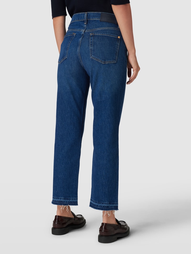 Jeans mit verkürztem Schnitt Modell 'Logan' in blau