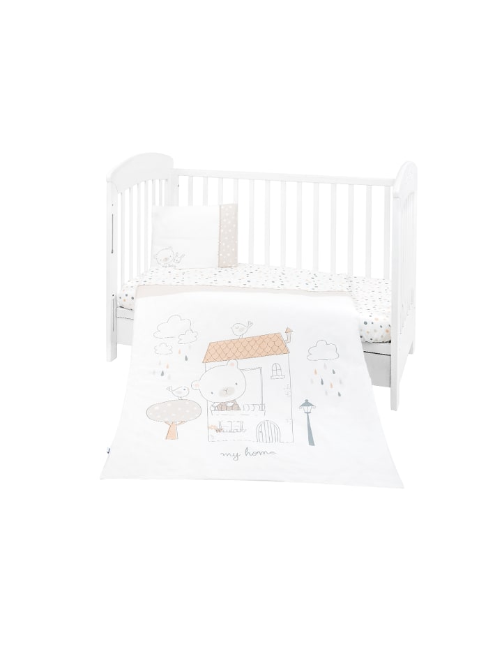 Kikkaboo Bettwäsche My Teddy 3-teilig in weiß günstig kaufen onesize