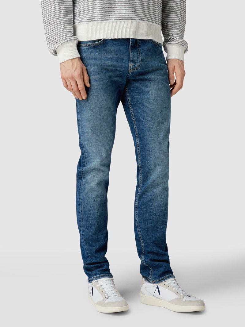 Slim Fit Jeans mit Stretch-Anteil Modell 'Delaware' in blau