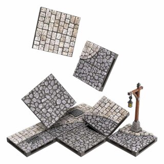 WarLock Tiles: Town & Village - Town Square