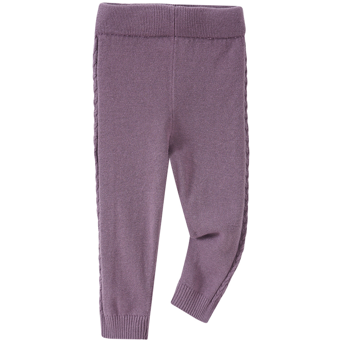 Baby Strickleggings mit Zopfmuster