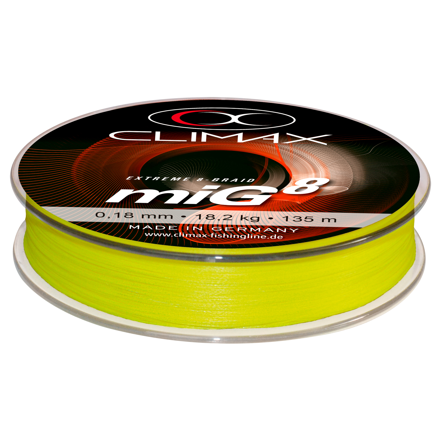 Climax Angelschnur miG8 (fluo-gelb, 135 m)