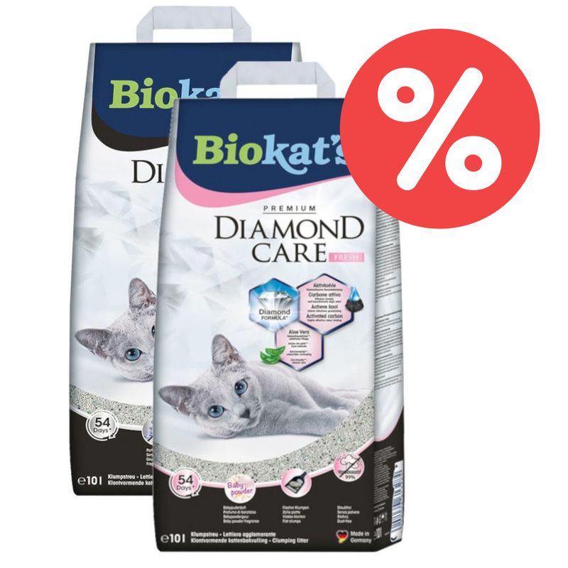 Mix-Sparpaket Biokat´s DIAMOND CARE Fresh + Classic Katzenstreu