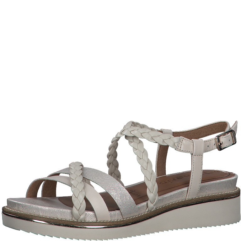 TAMARIS Klassische Sandalen weiss