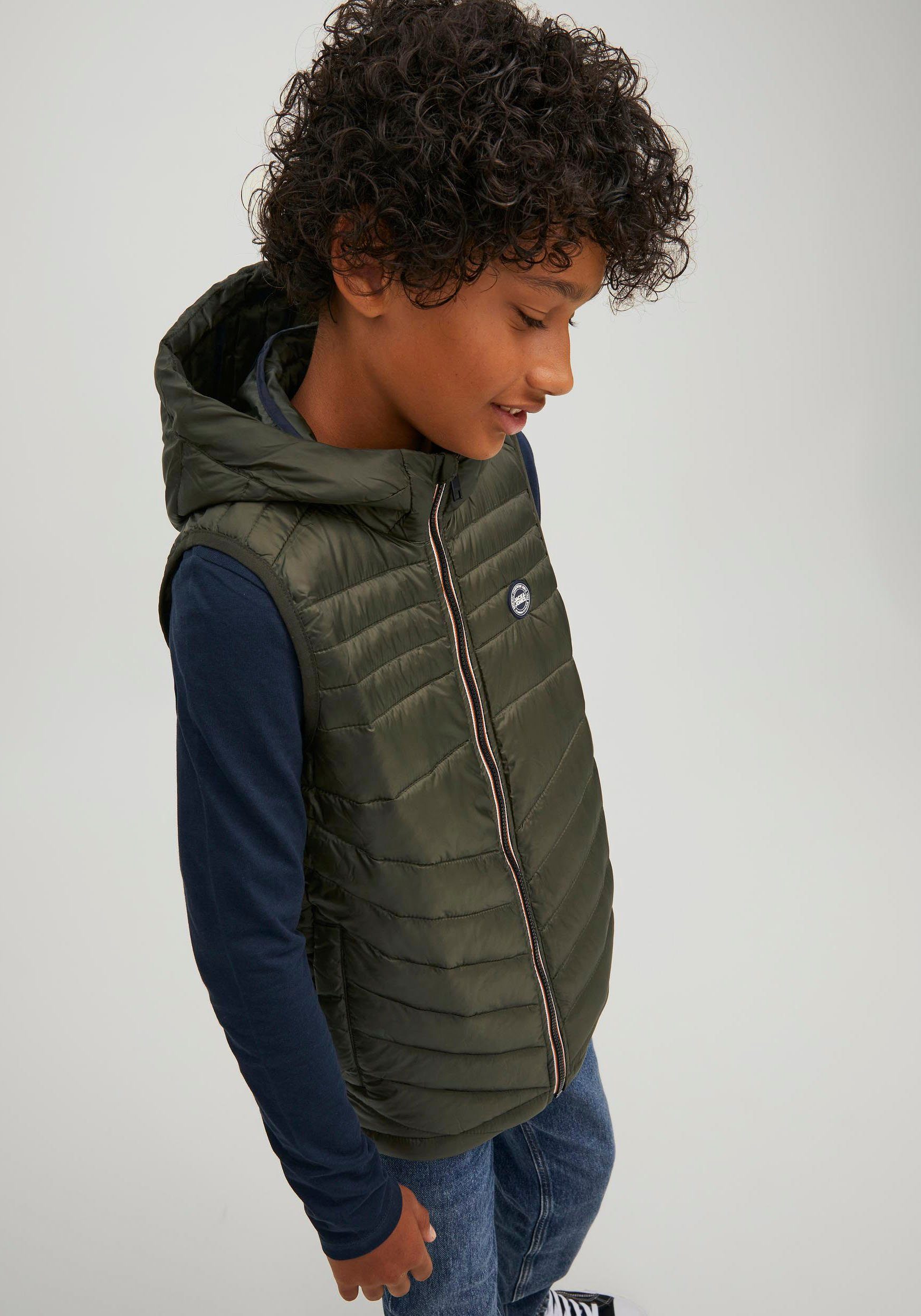 Jack & Jones Junior Steppweste JJEHERO BODYWARMER HOOD NOOS JNR