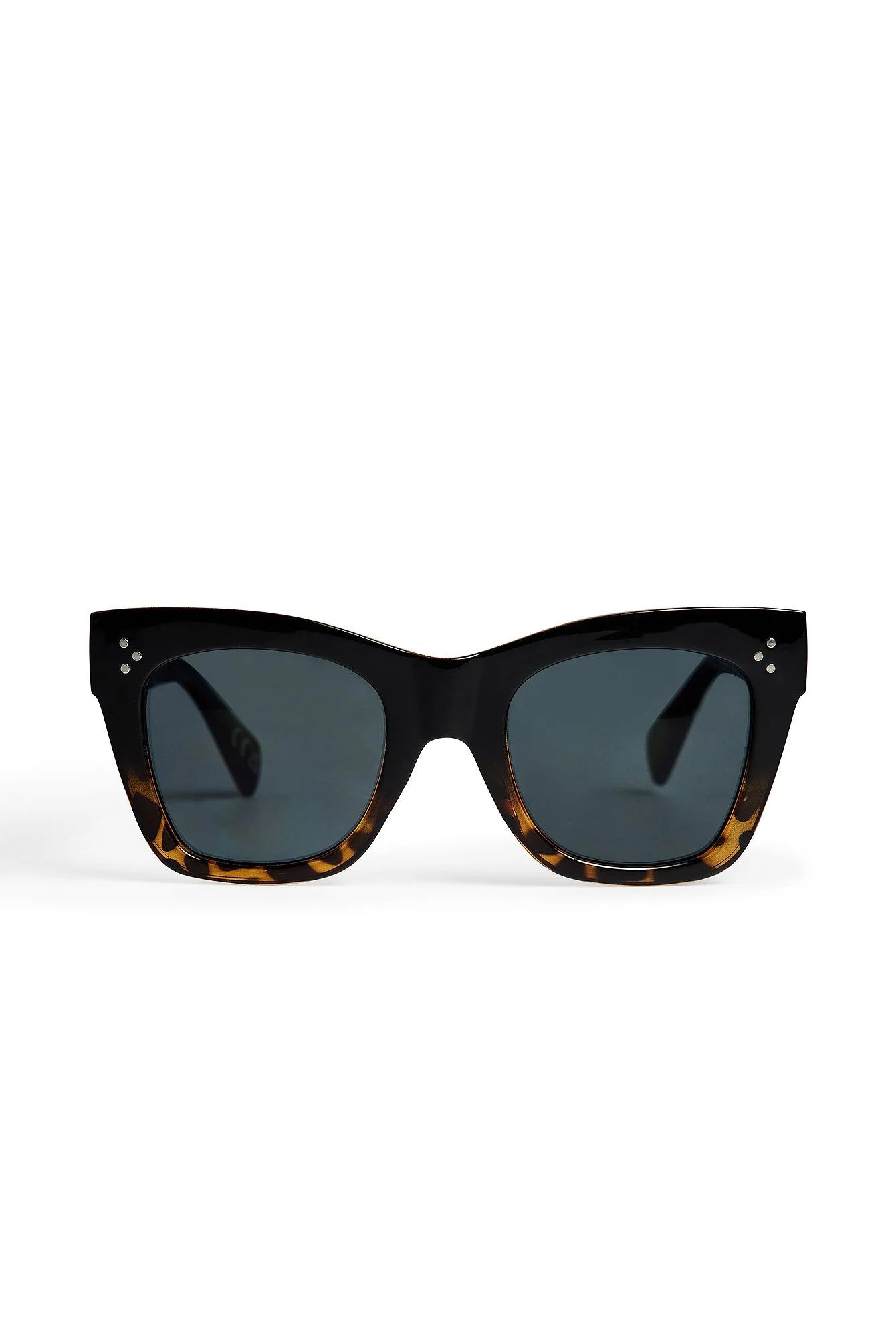 Zweifarbig getönte Cateye-Sonnenbrille