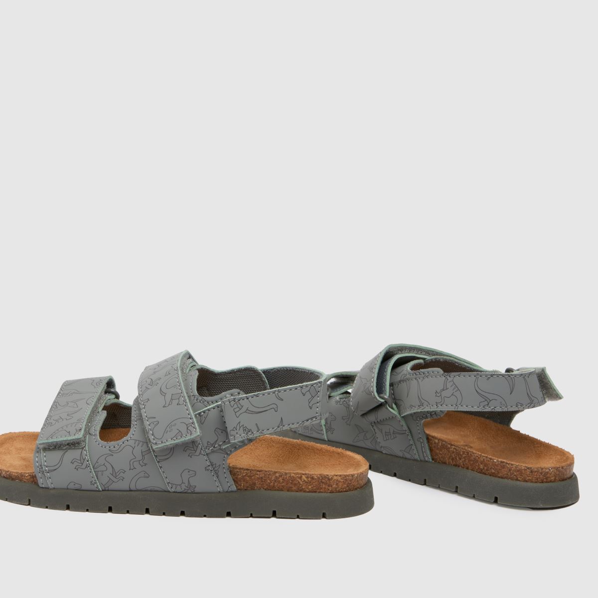 Schuh grå multifärgade Lorenzo-sandaler för pojkar och juniorer