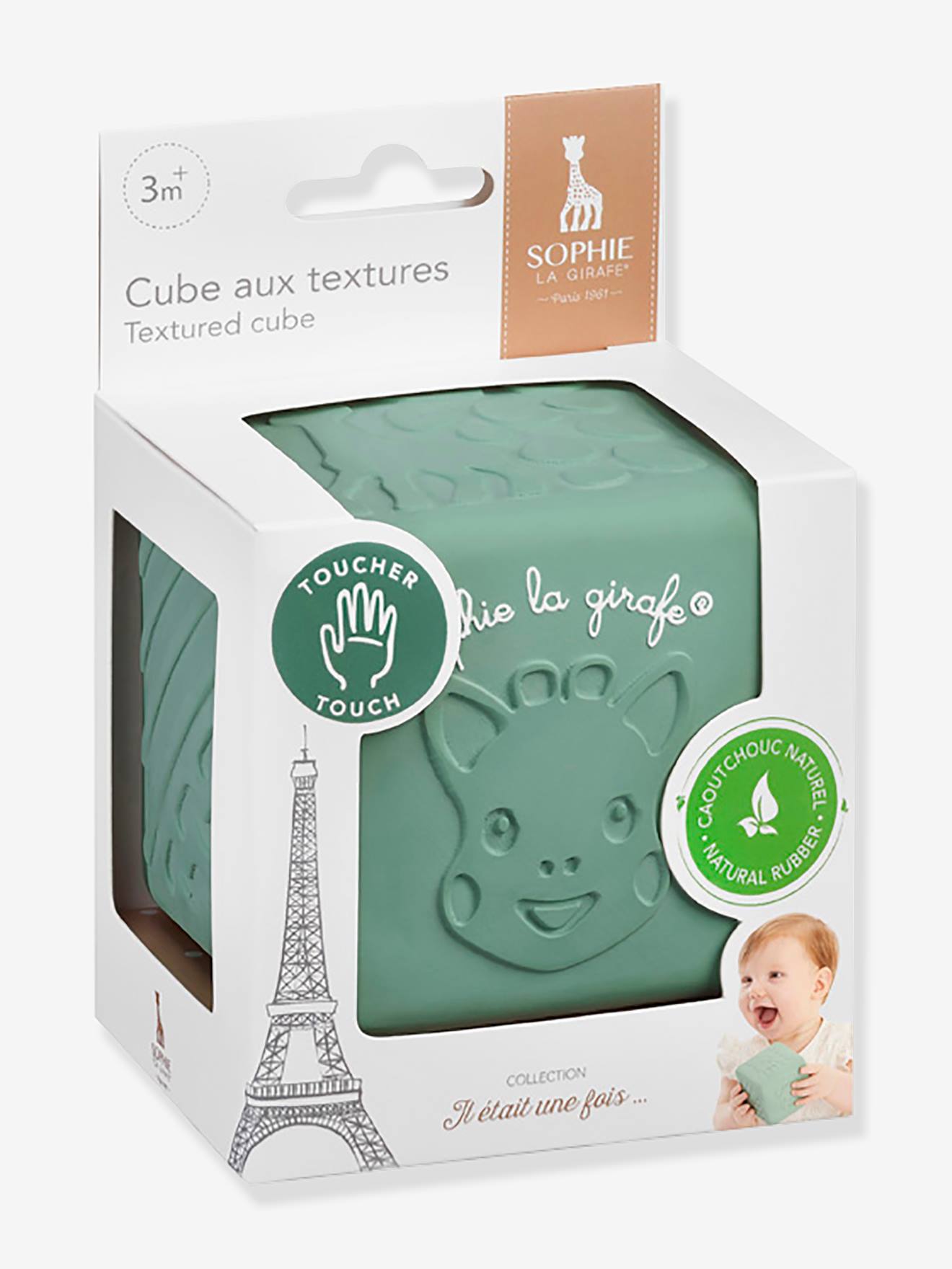Cube aux textures Sophie la Girafe